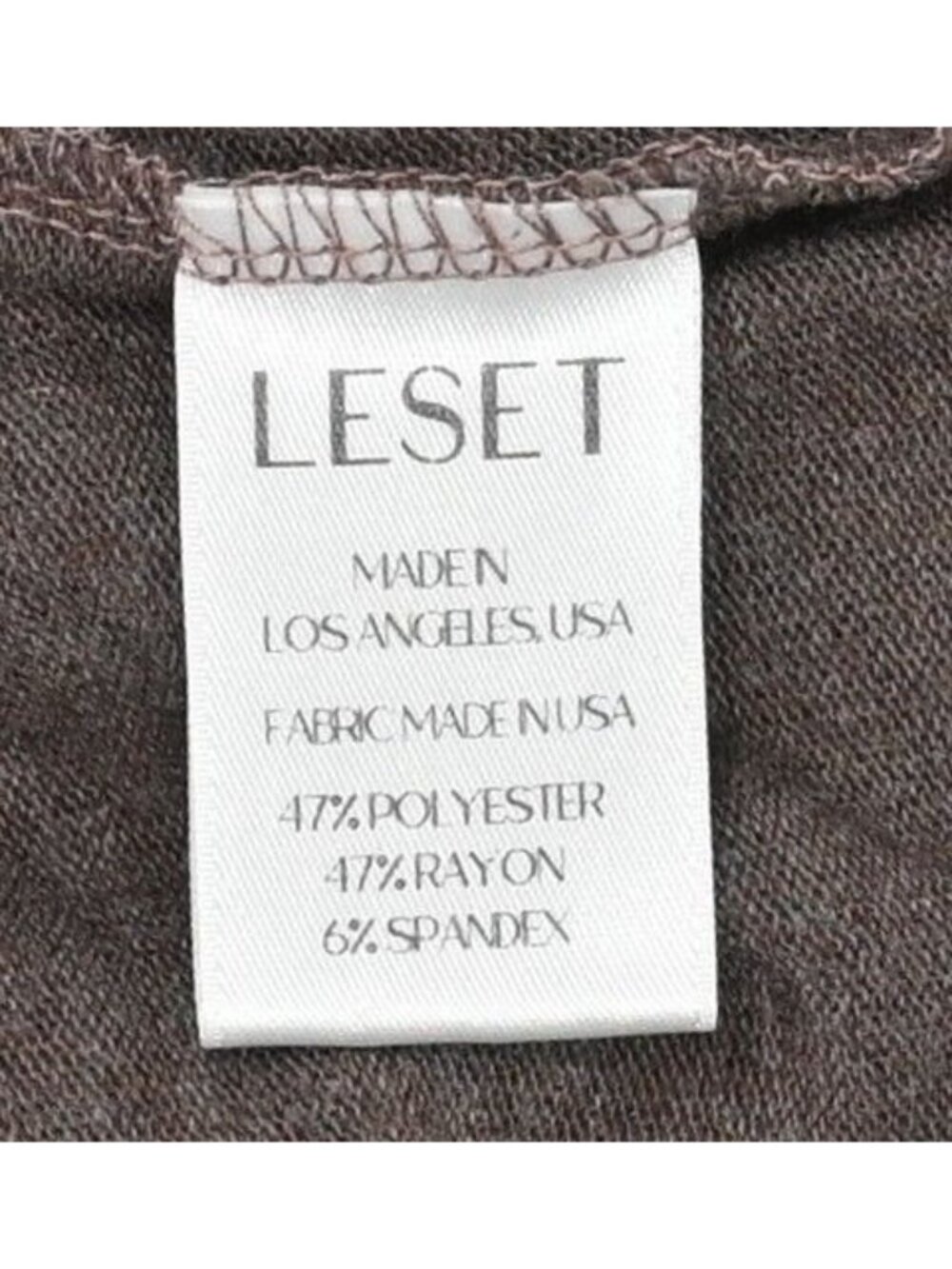 LESET Lounge Tank Top in Brown - Picture 3 of 4